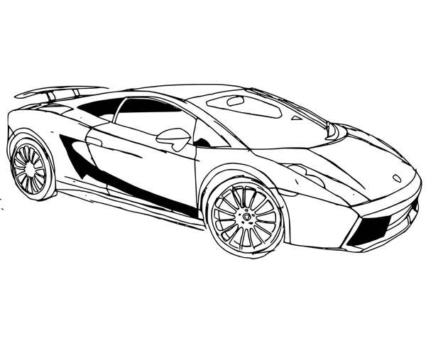 Lamborghini Veneno раскраска