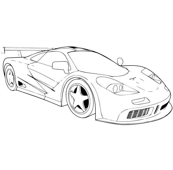 Раскраска Макларен 720s