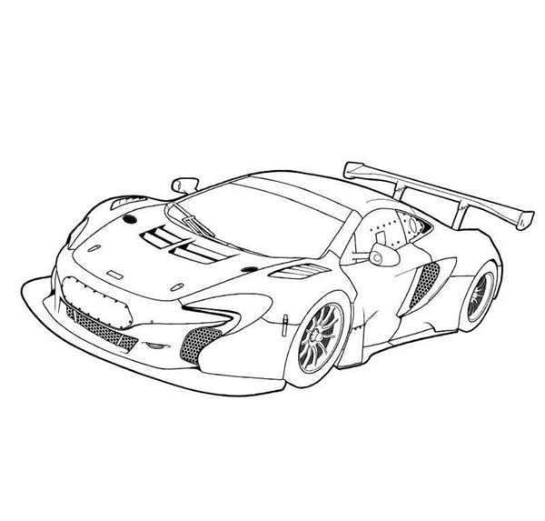 Раскраска Макларен 720s