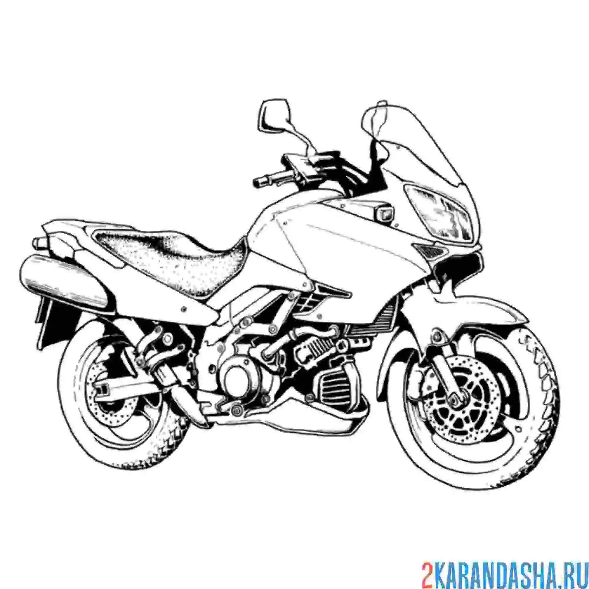 Раскраска Honda VFR 800