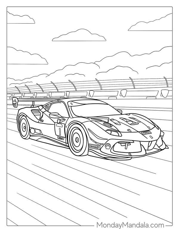 Ferrari f40 раскраска