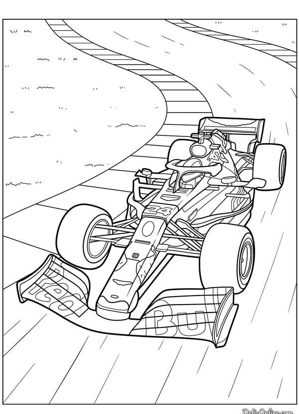 Раскраска гоночного бида Haas VF22 Цвета и детали
