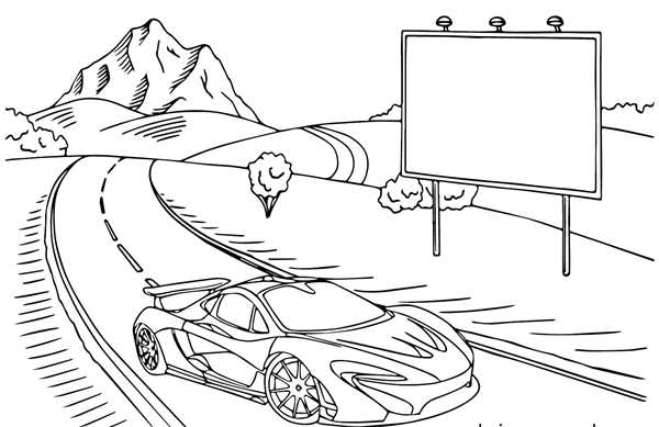 Раскраска Макларен 720s