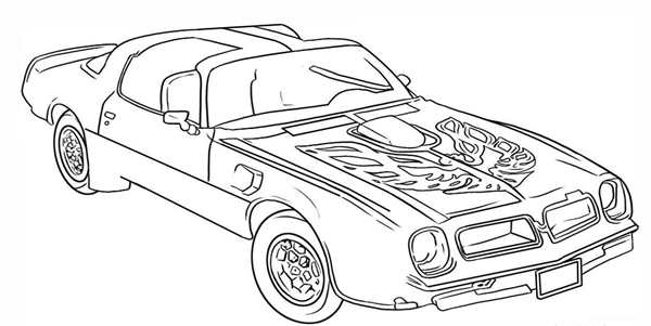 Chevrolet Camaro разукрашка