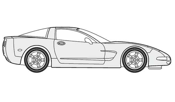 Раскраски Chevrolet Corvette z06