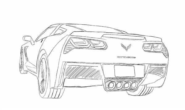 Chevrolet Corvette разукрашка