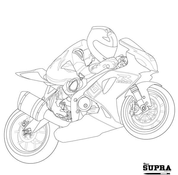 Раскраска мотоциклов Honda CBR