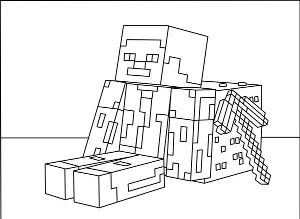 Раскраска Города Minecraft Своя Чудесная Вселенная