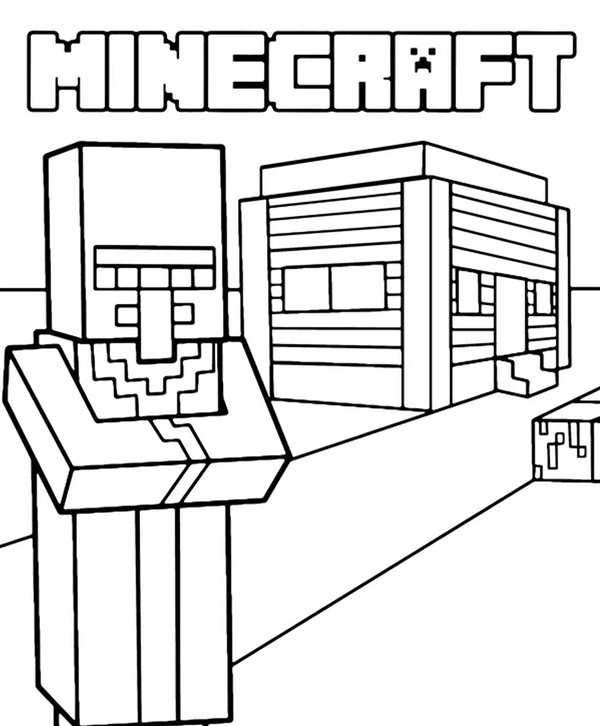 Раскраска Города Minecraft Своя Чудесная Вселенная