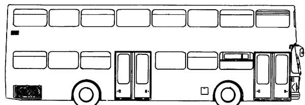 Раскраска автобус ПАЗ 3205