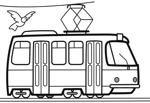 Электробус КАМАЗ-6282 сбоку чертеж