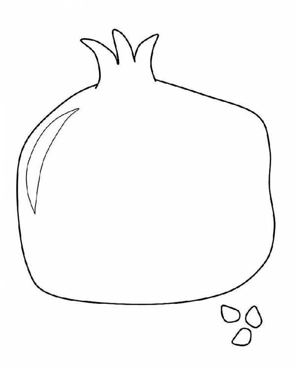 Гранат фрукт рисунок