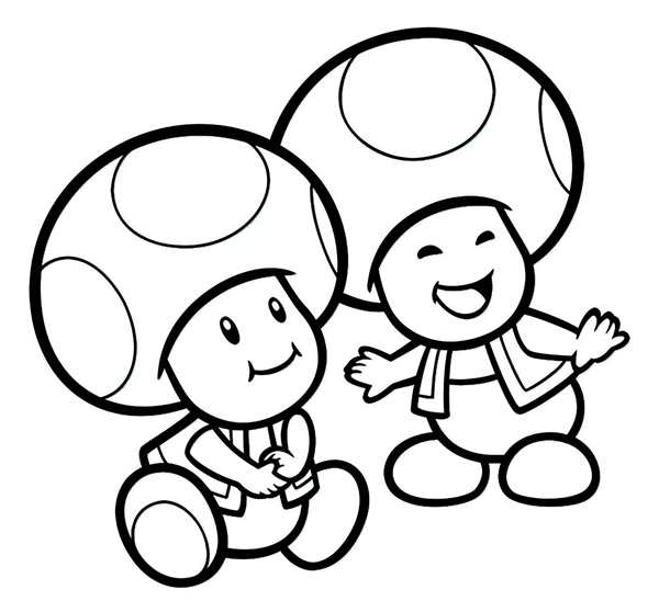 Super Mario раскраска