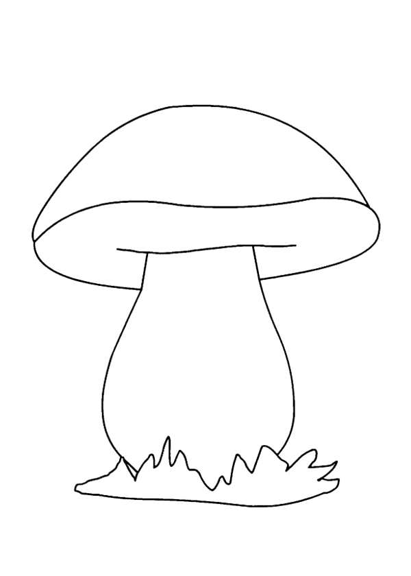 Мухомор раскраска