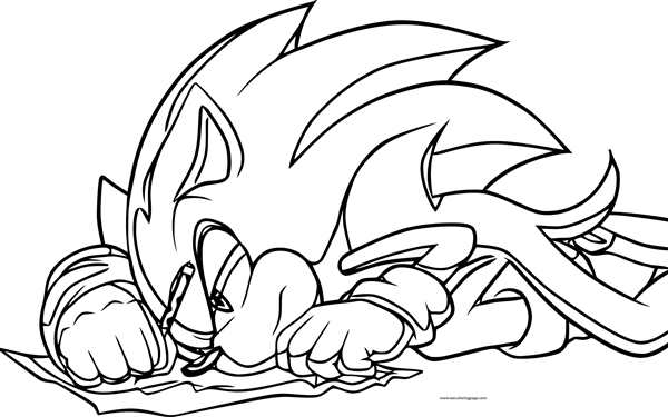Sonic Adventure 2 раскраска Соник
