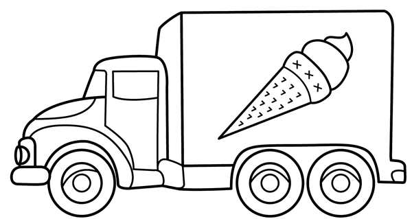 Грузовик Mercedes Actros раскраска