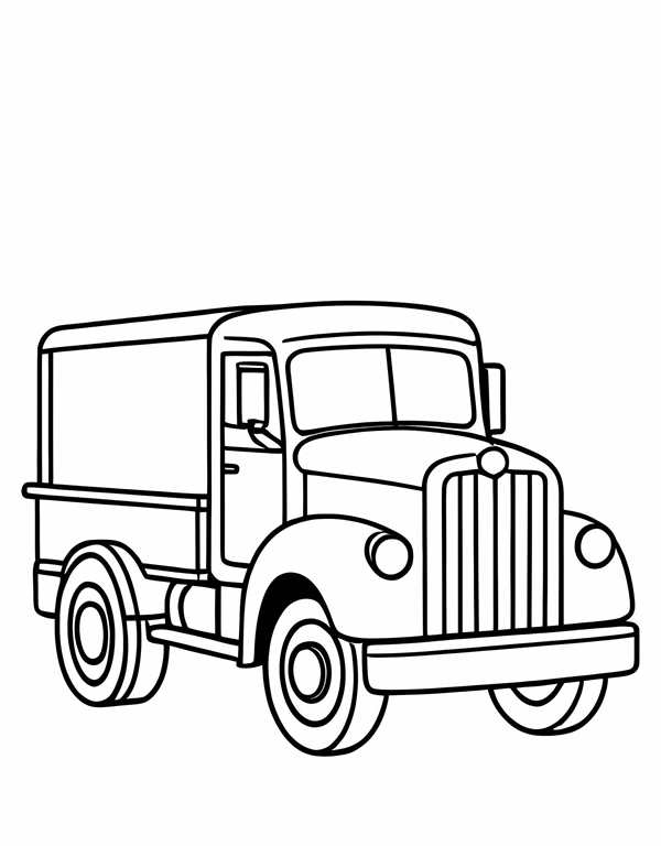 Раскраска новогодний автомобиль