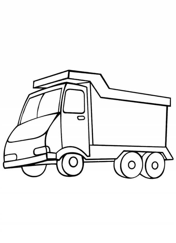 Рисунок грузового автомобиля карандашом