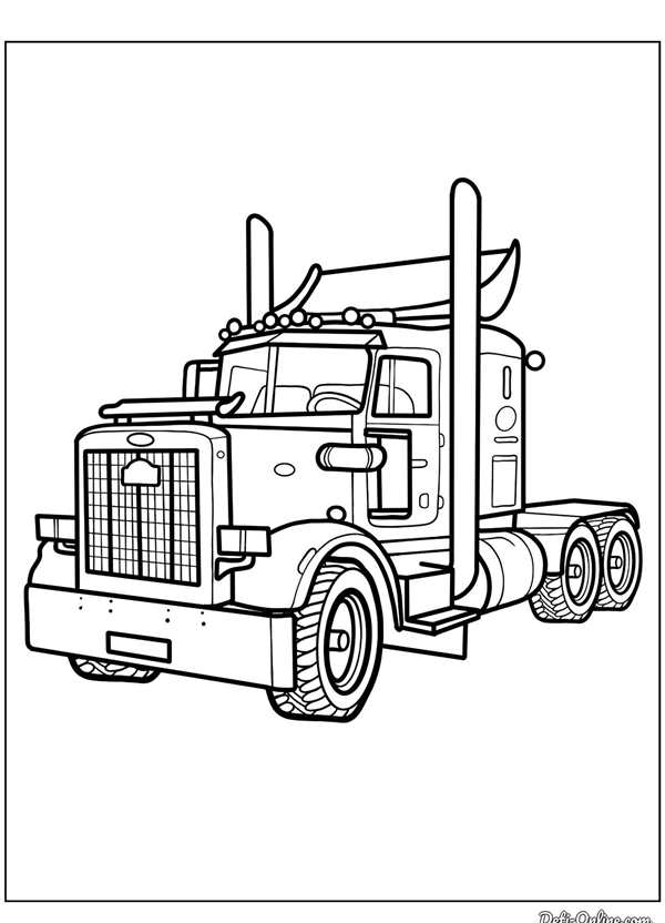 Раскраска Volvo FH