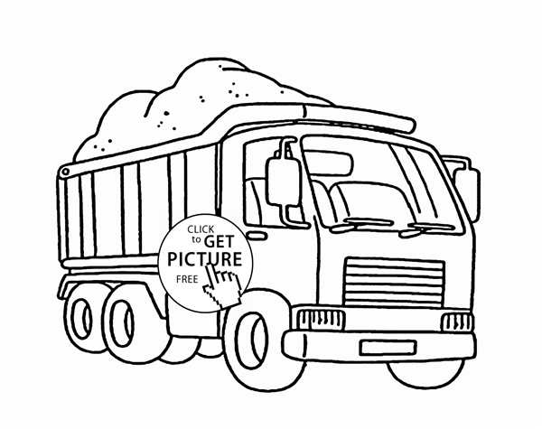 Раскраски грузовые машины