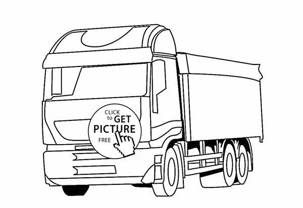 Lorry раскраска