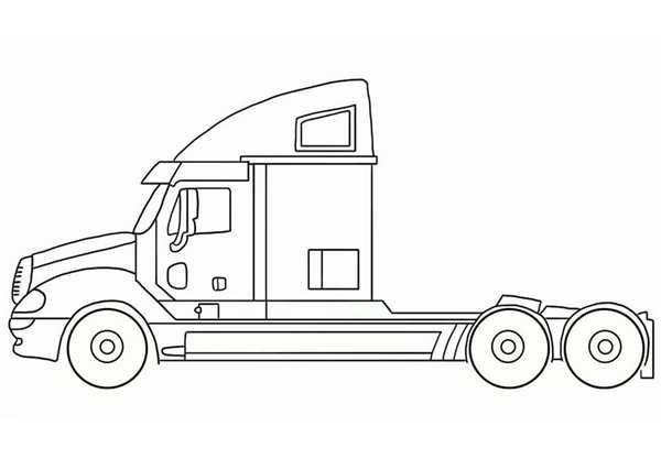 Американский тягач Peterbilt 389 чертёж
