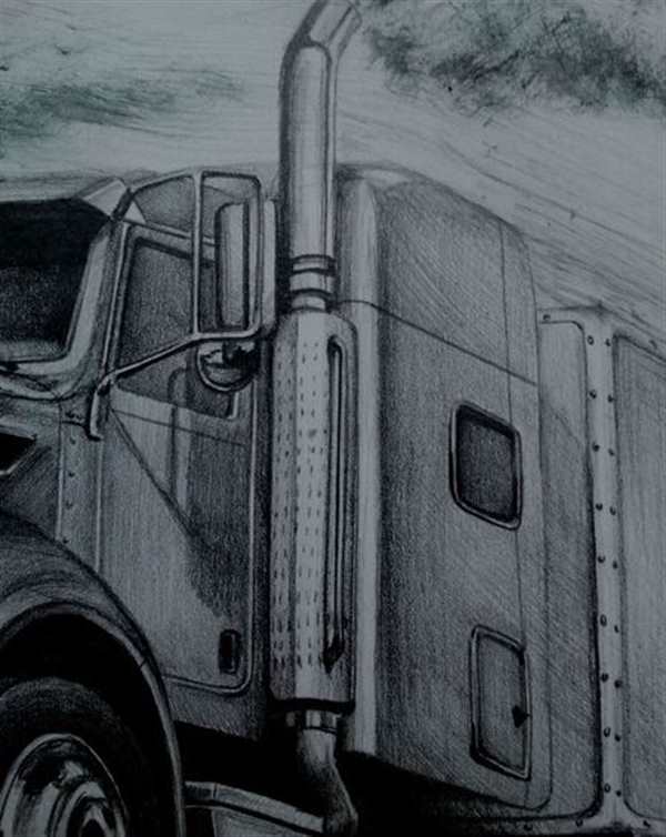 Американский тягач Peterbilt 389 чертёж