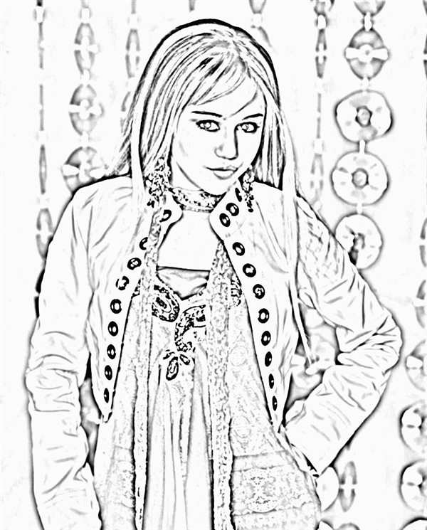 Ханна раскраска