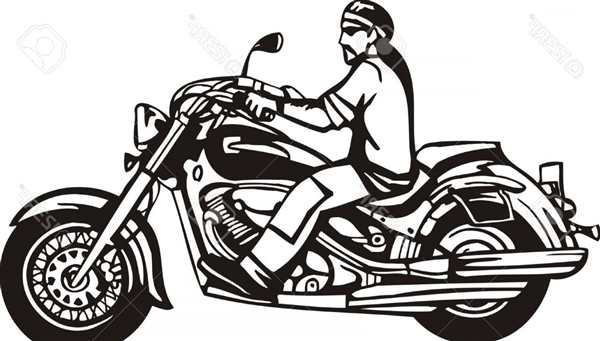 Распечатка мотоцикла Harley Davidson на бумаге