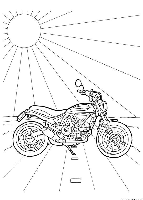 Harley Davidson Sportster чертёж