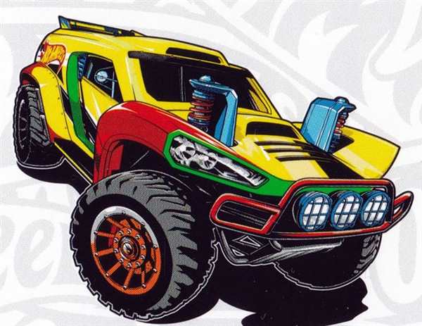 Раскраска hot Wheels монстр трак