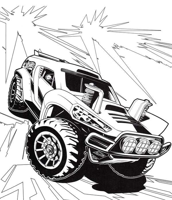 Hot Wheels машинки раскраски