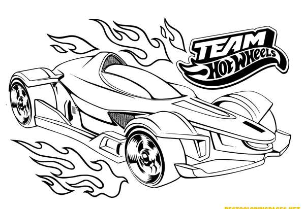 Hot Wheels машинки раскраски