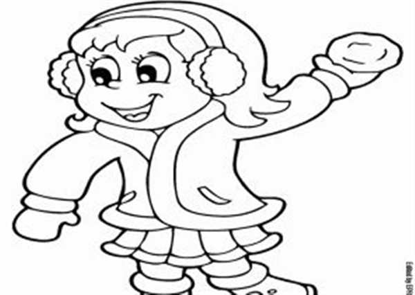 Снежки раскраска для детей
