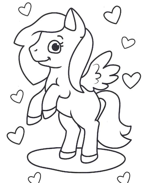 Раскраска my little Pony Флаттершай