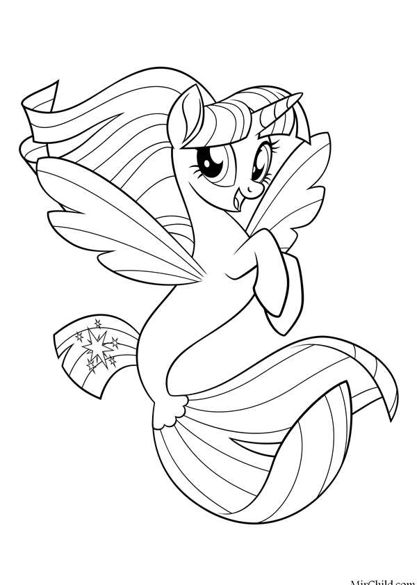 My little Pony раскраска Рарити