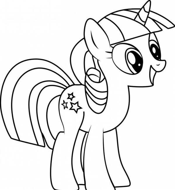 My little Pony Искорка принцесса раскраски