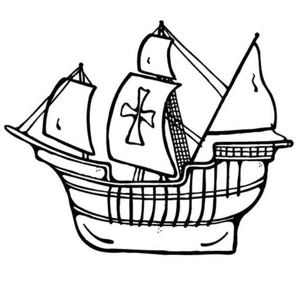 Пираты Карибского моря раскраска корабль