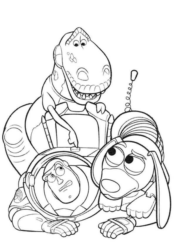 Раскраска Toy stories
