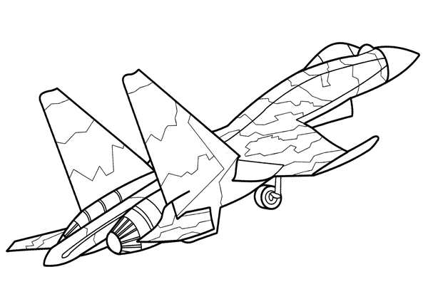 Су-35 истребитель раскраска