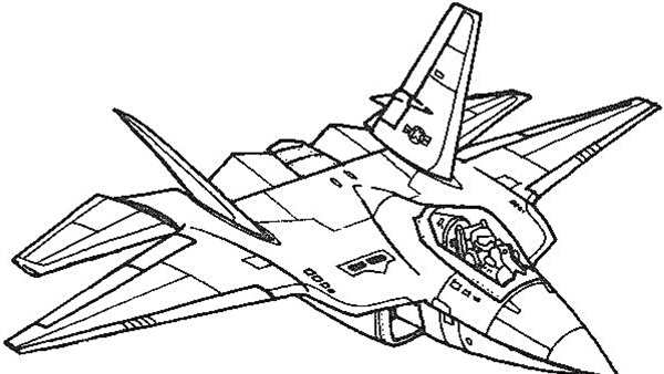Раскраска самолет истребитель Су-24