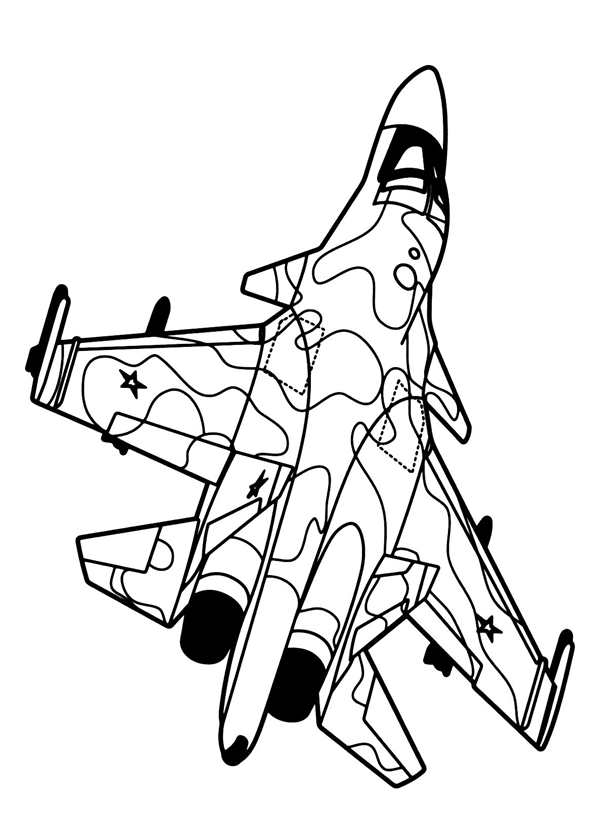 Су-27 истребитель разукрашка