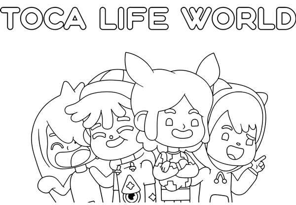 Toca boca раскраска