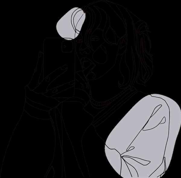 Женщина рисунок линиями