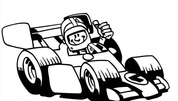 Super Mario Kart раскраска