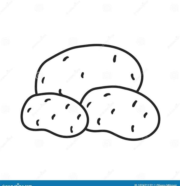 Раскраска овощи картошка