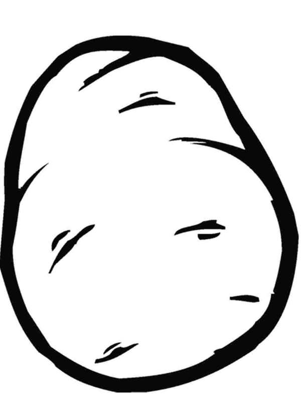 Картофель картинка раскраска