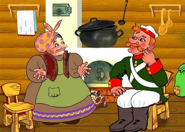 Рисунки детей к сказке каша из топора