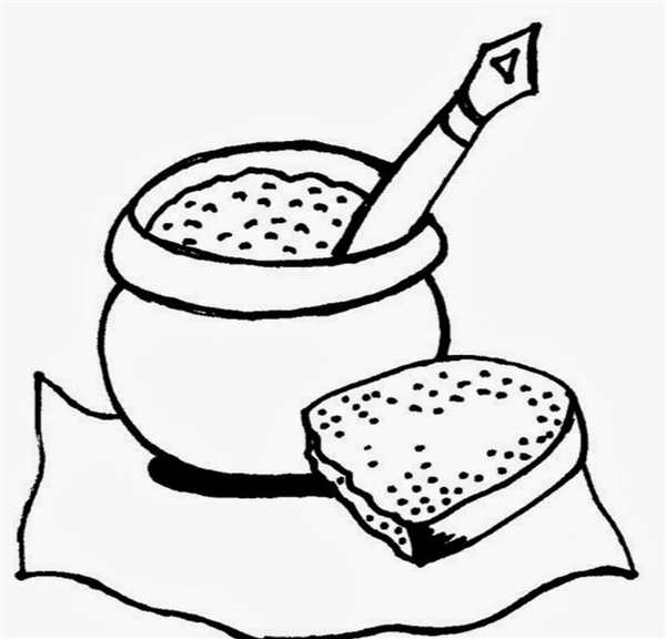 Раскраска к сказке каша из топора