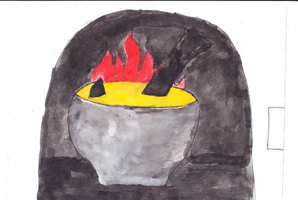 Рисунок к сказке каша из топора